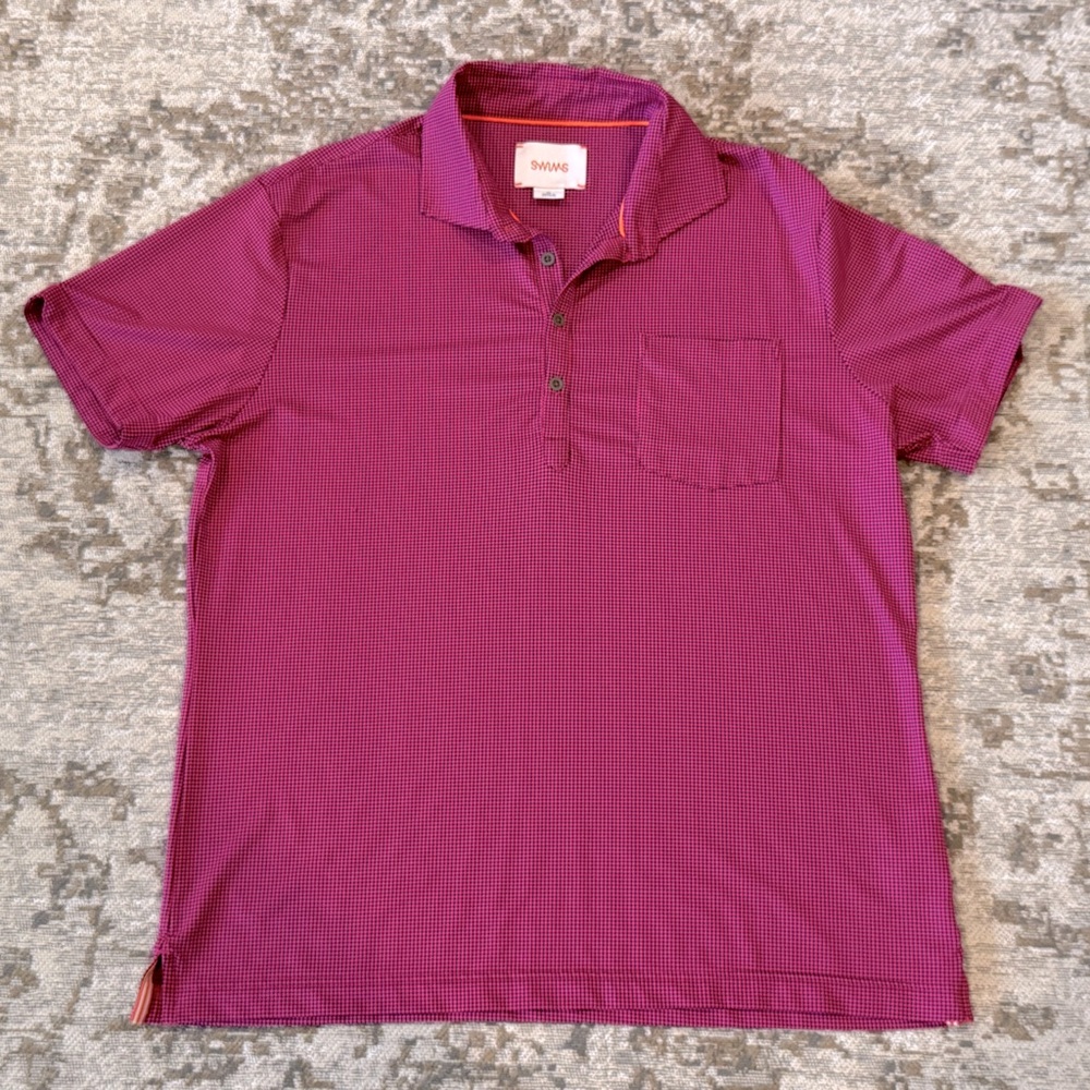 Swims Hot Pink Short Sleeve Women's Golf Polo XL Extra Large New NWOT